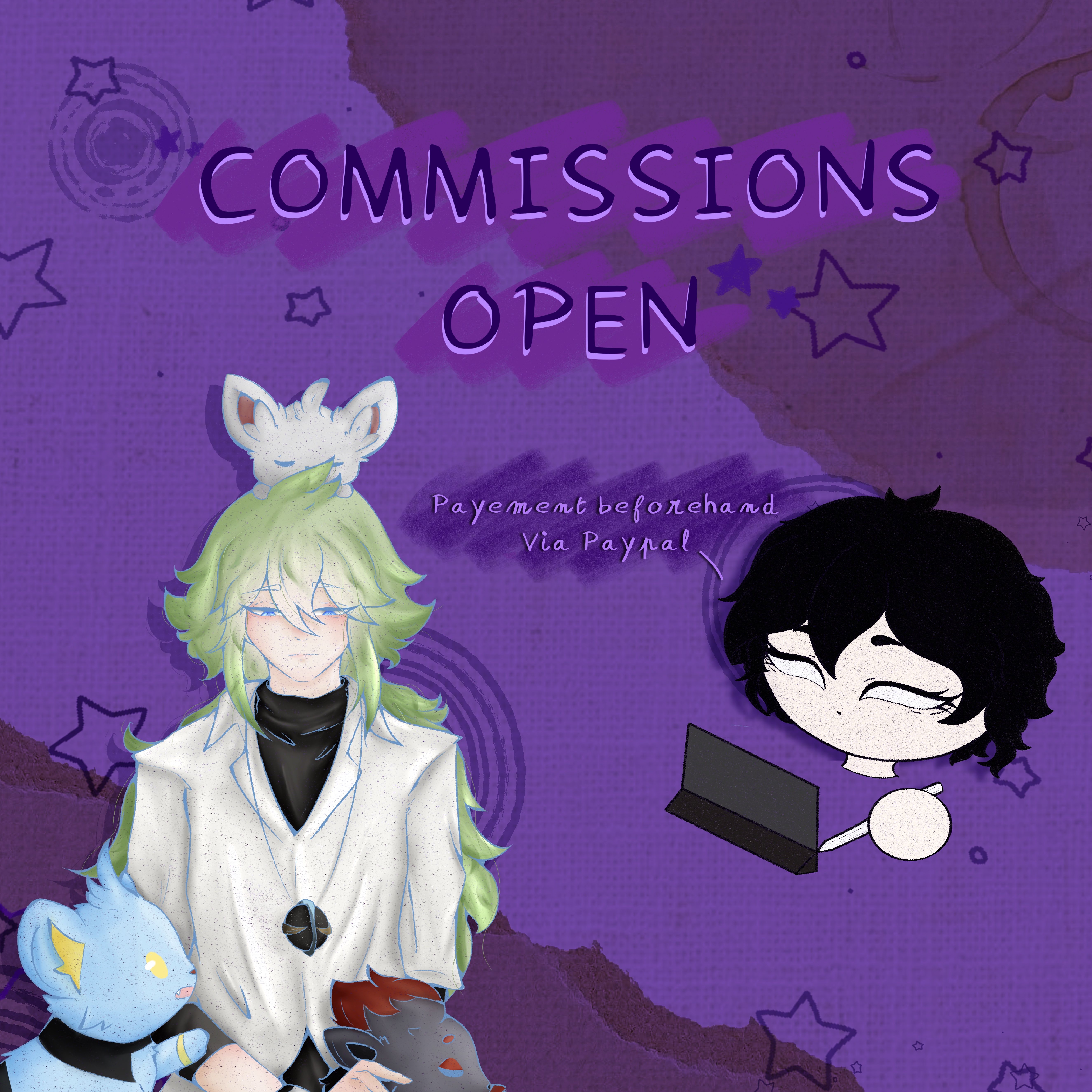 Portrait digital pastel brumeux par TheDeadeDane – dreamy pastel portrait commission