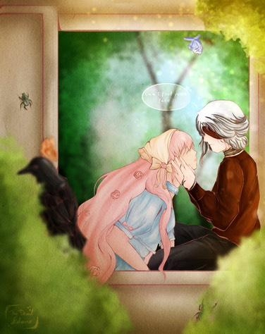 Portrait digital pastel 14 par TheDeadeDane – dreamy gothic pastel commission