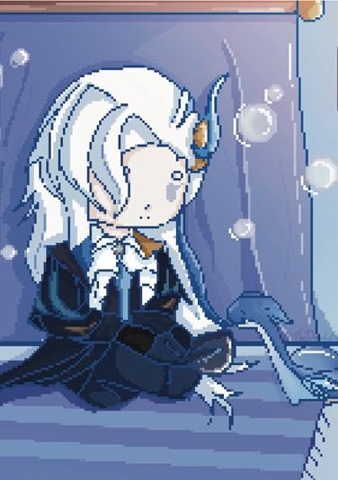 Portrait digital pastel 06 par TheDeadeDane – ethereal lineart commission